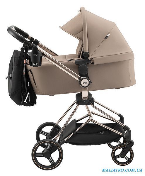 Коляска 2 в 1 Bair Moon Gold Edition MG-03 капучино 1000680931 фото