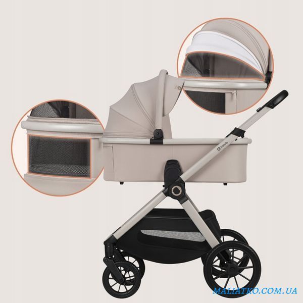 Універсальна коляска 2 в 1 Lionelo LAYLA 2IN1 BEIGE SAND 129598626 фото