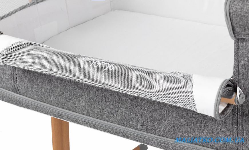 Ліжечко дитяче прямокутне MoMI SMART BED 4in1 Gray 117217805 фото