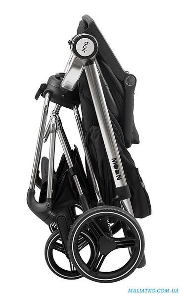 Коляска 2 в 1 Bair Moon Silver Edition MS-01 черный 1000680934 фото