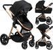 Коляска універсальна 2 в 1 MoMi LIMURU 2in1 black 122145135 фото 2