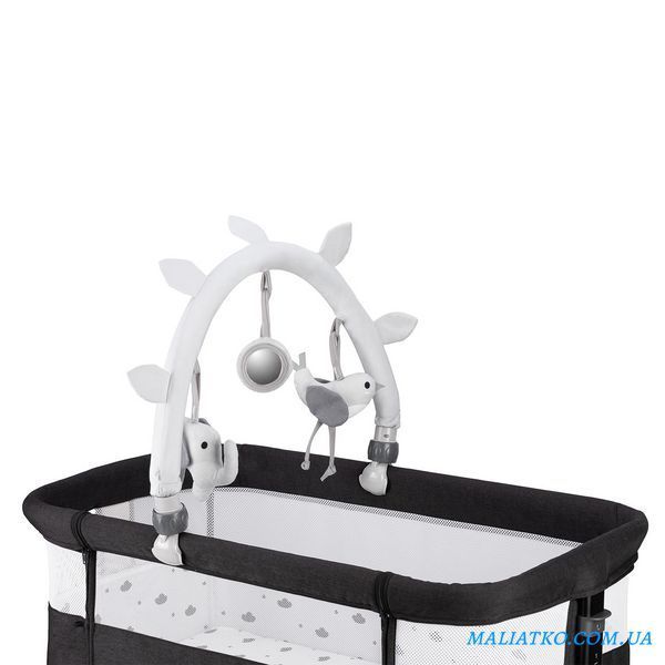 Ліжечко дитяче прямокутне MoMi REVO Dark Gray 117217888 фото