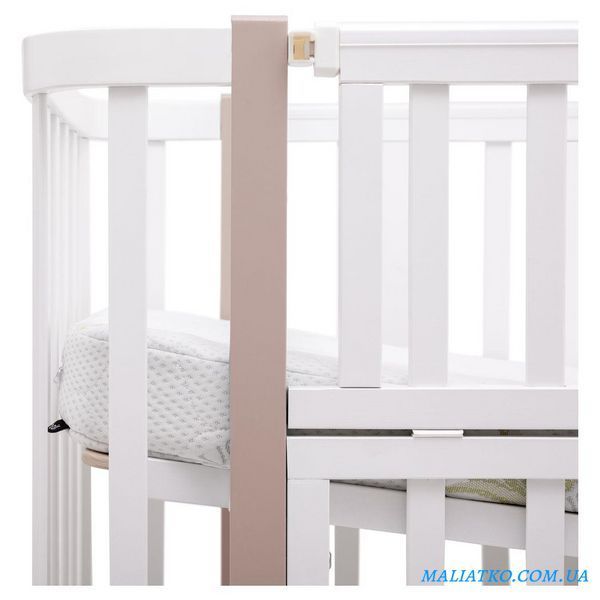 Ліжко Babyroom Місяць LU-3 маятник, шухляда білий / капучино 1000681896 фото