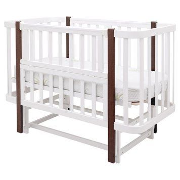 Кровать Babyroom Луна LU-2 маятник белый / венге 1000681890 фото