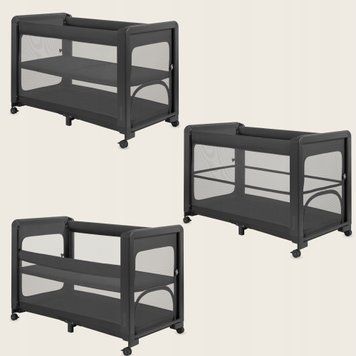 Ліжечко дитяче 3 в 1 Lionelo PATTY GREY GRAPHITE 121216831 фото