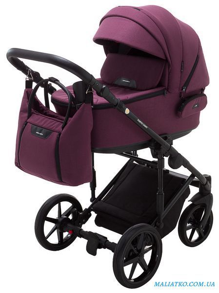 Коляска 2 в 1 Adamex Porto Light Tip TK-80 бордовый 1000625706 фото