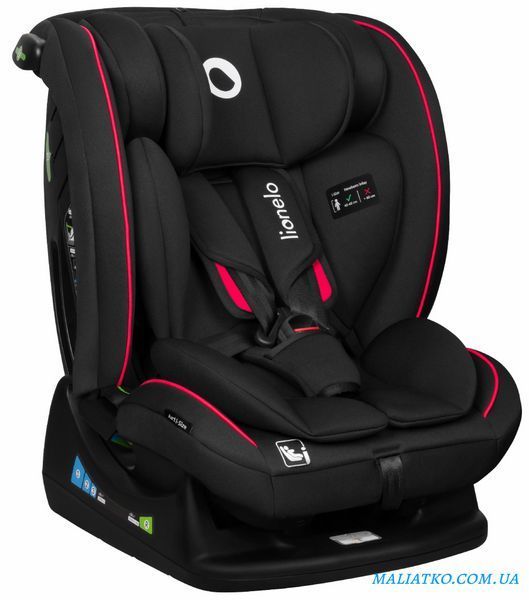 Дитяче автокрісло Lionelo AART I-SIZE BLACK CARBON RED 82400770 фото