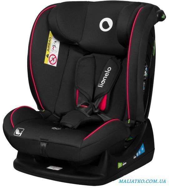 Дитяче автокрісло Lionelo AART I-SIZE BLACK CARBON RED 82400770 фото