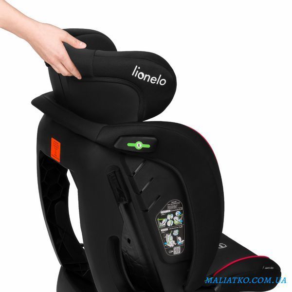 Дитяче автокрісло Lionelo AART I-SIZE BLACK CARBON RED 82400770 фото