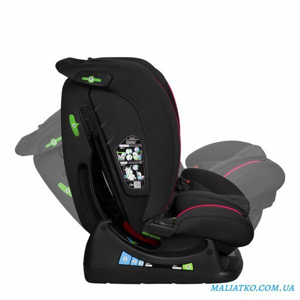 Дитяче автокрісло Lionelo AART I-SIZE BLACK CARBON RED 82400770 фото