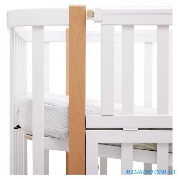 Ліжко Babyroom Місяць LU-3 маятник, шухляда білий / натуральний 1000681897 фото
