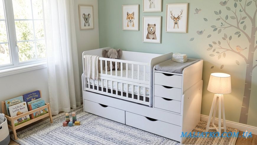 Дитяче ліжечко-трансформер DeSon Smart 3 в 1 des-5463-3 фото