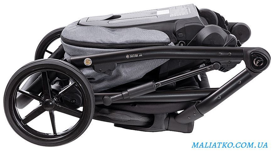 Коляска 2 в 1 Adamex Mobi Air Thermo New TIP TK-60 темно-серый 1000681086 фото
