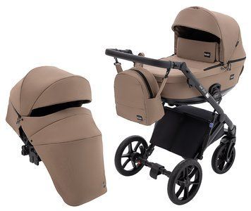 Коляска 2 в 1 Bair Kiwi Plus Soft BKP-857 темный капучино 1000680907 фото