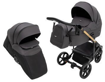 Коляска 2 в 1 Bair Onyx Soft OS-747 черный 1000680957 фото
