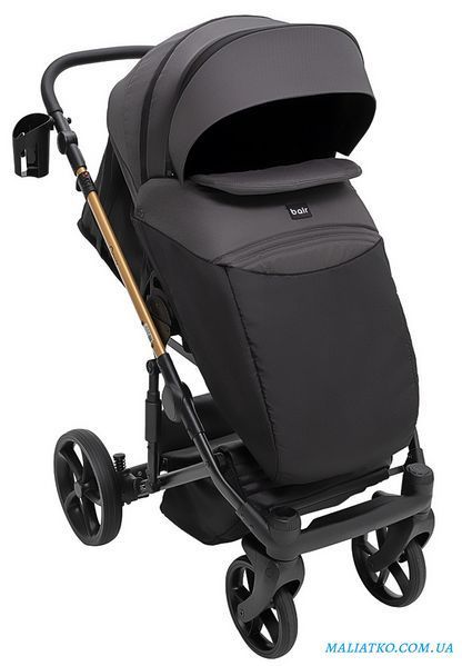 Коляска 2 в 1 Bair Onyx Soft OS-747 черный 1000680957 фото