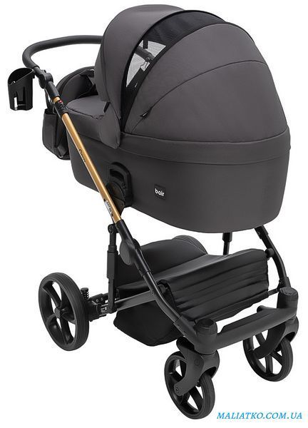Коляска 2 в 1 Bair Onyx Soft OS-747 черный 1000680957 фото