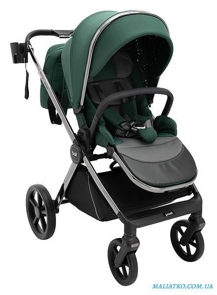 Коляска 2 в 1 Bair Pixel PL-04 зелёный 1000681854 фото