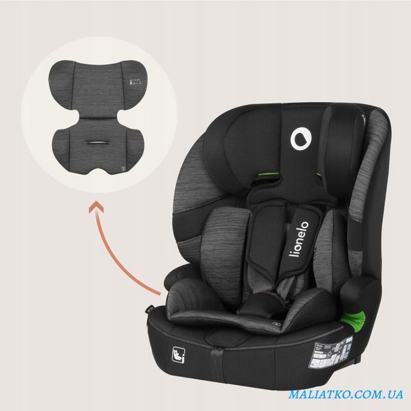 Дитяче автокрісло Lionelo BILLY I-SIZE BLACK GREY 108902139 фото