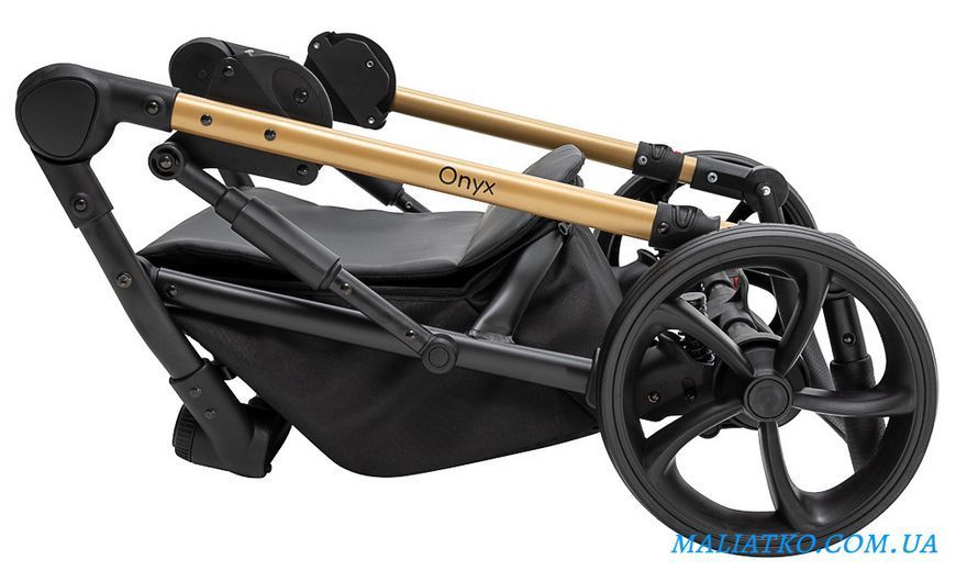 Коляска 2 в 1 Bair Onyx Soft OS-747 черный 1000680957 фото
