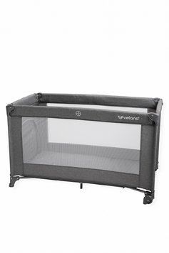 Ліжко-манеж дитяче VELANO Flexi, grey sf58593 фото