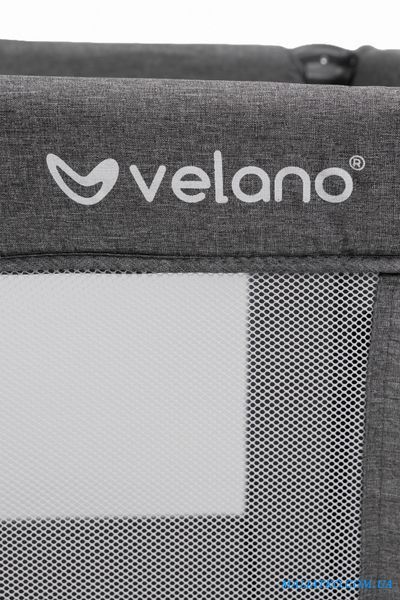 Ліжко-манеж дитяче VELANO Flexi, grey sf58593 фото