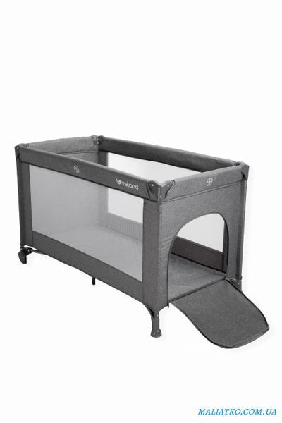 Ліжко-манеж дитяче VELANO Flexi, grey sf58593 фото
