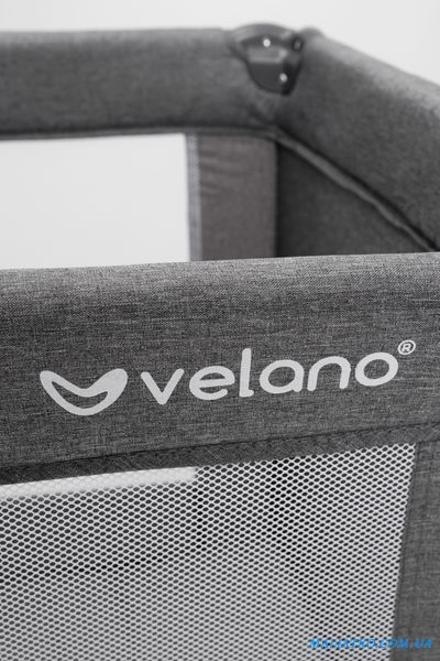 Ліжко-манеж дитяче VELANO Flexi, grey sf58593 фото