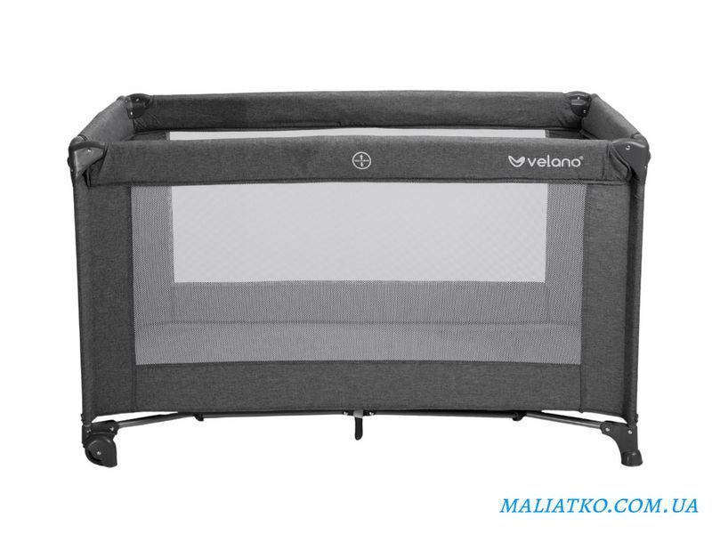 Ліжко-манеж дитяче VELANO Flexi, grey sf58593 фото