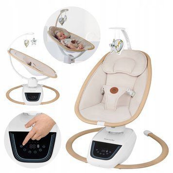 Крісло-гойдалка Lionelo OLIVIA BEIGE NATURAL 102425378 фото