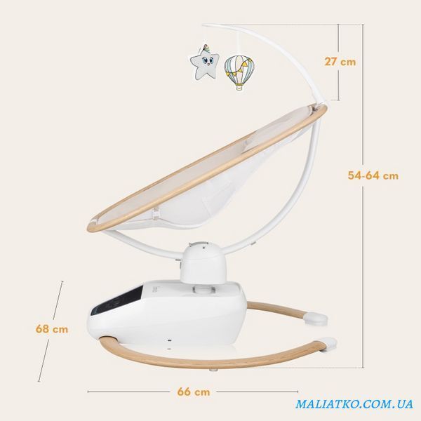 Крісло-гойдалка Lionelo OLIVIA BEIGE NATURAL 102425378 фото