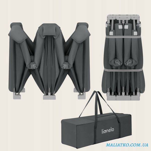 Манеж Lionelo FLORENCE EASY FOLD GREY GRAPHITE 115237994 фото