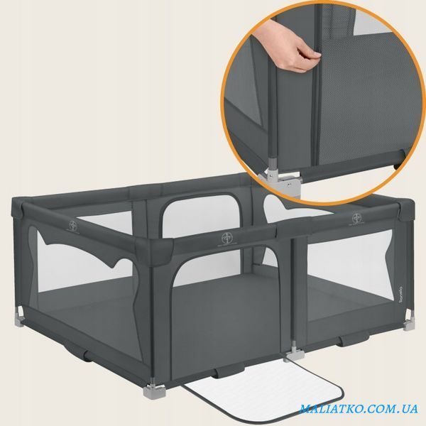Манеж Lionelo FLORENCE EASY FOLD GREY GRAPHITE 115237994 фото