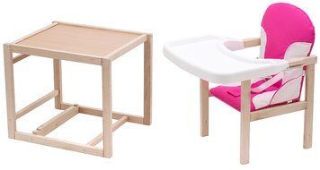 Стільчик-трансформер Babyroom Поні-230 eko рожевий / білий 1000626188 фото