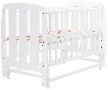 Ліжко Babyroom Кулька SH-02 маятник, відкидний бік бук білий 625943 фото