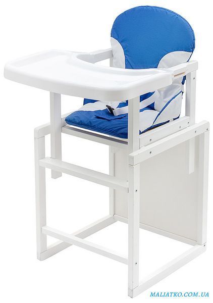 Стільчик-трансформер Babyroom Поні-240 білий синій / білий 680546 фото
