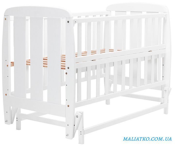 Ліжко Babyroom Кулька SH-02 маятник, відкидний бік бук білий 625943 фото