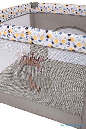 Манеж для ребенка FreeON Square Giraffe, grey sf50438 фото