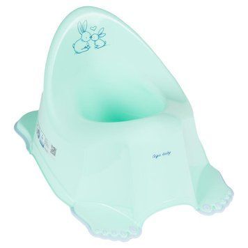 Горщик з антиковзаючим покриттям Tega LITTLE BUNNY Anti slip potty KR-001-105 mint (м'ята) 681443 фото