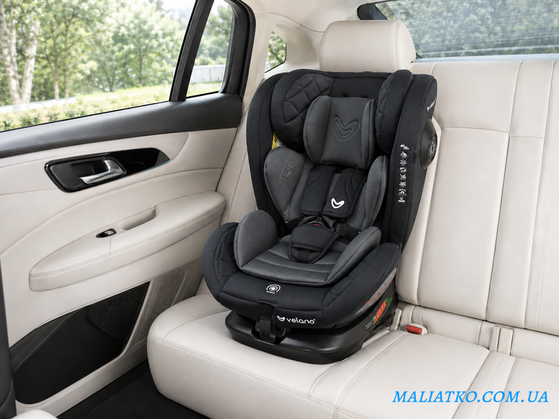 Автокрісло VELANO Aura 360&deg; i-Size 40&ndash;150 см, ISOFIX, grey sf59729 фото