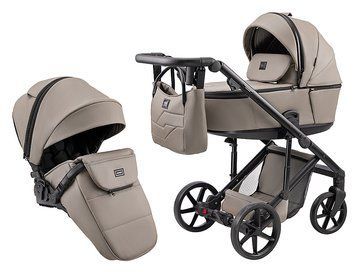 Коляска 2 в 1 Adamex Dolce Eco SA-9 темный капучино 1000681944 фото
