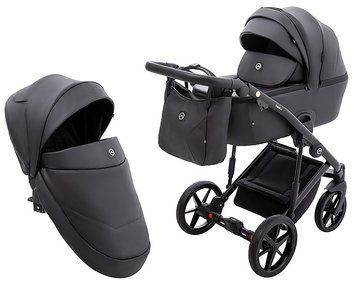 Коляска 2 в 1 Adamex Mobi Air Thermo New ECO SA-2 черный 1000681096 фото