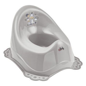 Горщик з антиковзаючим покриттям Maltex Zebra Chamber pot with anti slip rubber 6517_90 gray (сірий) 681201 фото