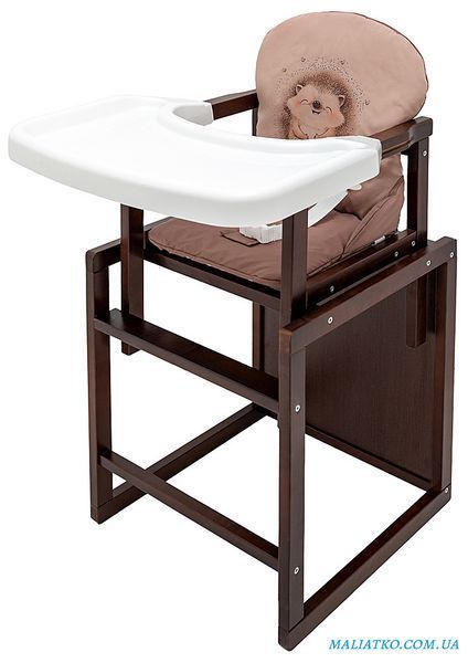 Стільчик-трансформер Babyroom Пеппі тонований капучино / шоколад (їжачок, серця) 1000681107 фото