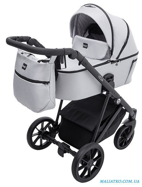 Коляска 2 в 1 Bair Vega Soft VS-01 stone серый 1000681057 фото