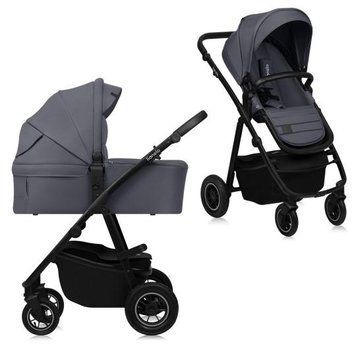 Універсальна коляска 2 в 1 Lionelo AMBER PLUS GREY GRAPHITE 94089711 фото