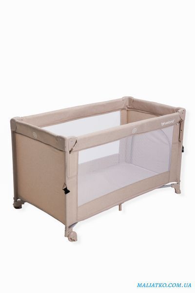 Ліжко-манеж дитяче з другим ярусом та пеленатором VELANO Tino, beige sf58603 фото