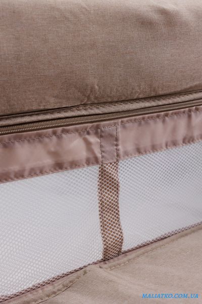 Ліжко-манеж дитяче з другим ярусом та пеленатором VELANO Tino, beige sf58603 фото