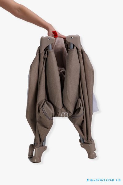 Ліжко-манеж дитяче з другим ярусом та пеленатором VELANO Tino, beige sf58603 фото