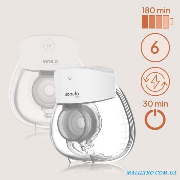 Молоковідсмоктувач Lionelo FIDI FREE LUMI WHITE NATURAL 115786296 фото